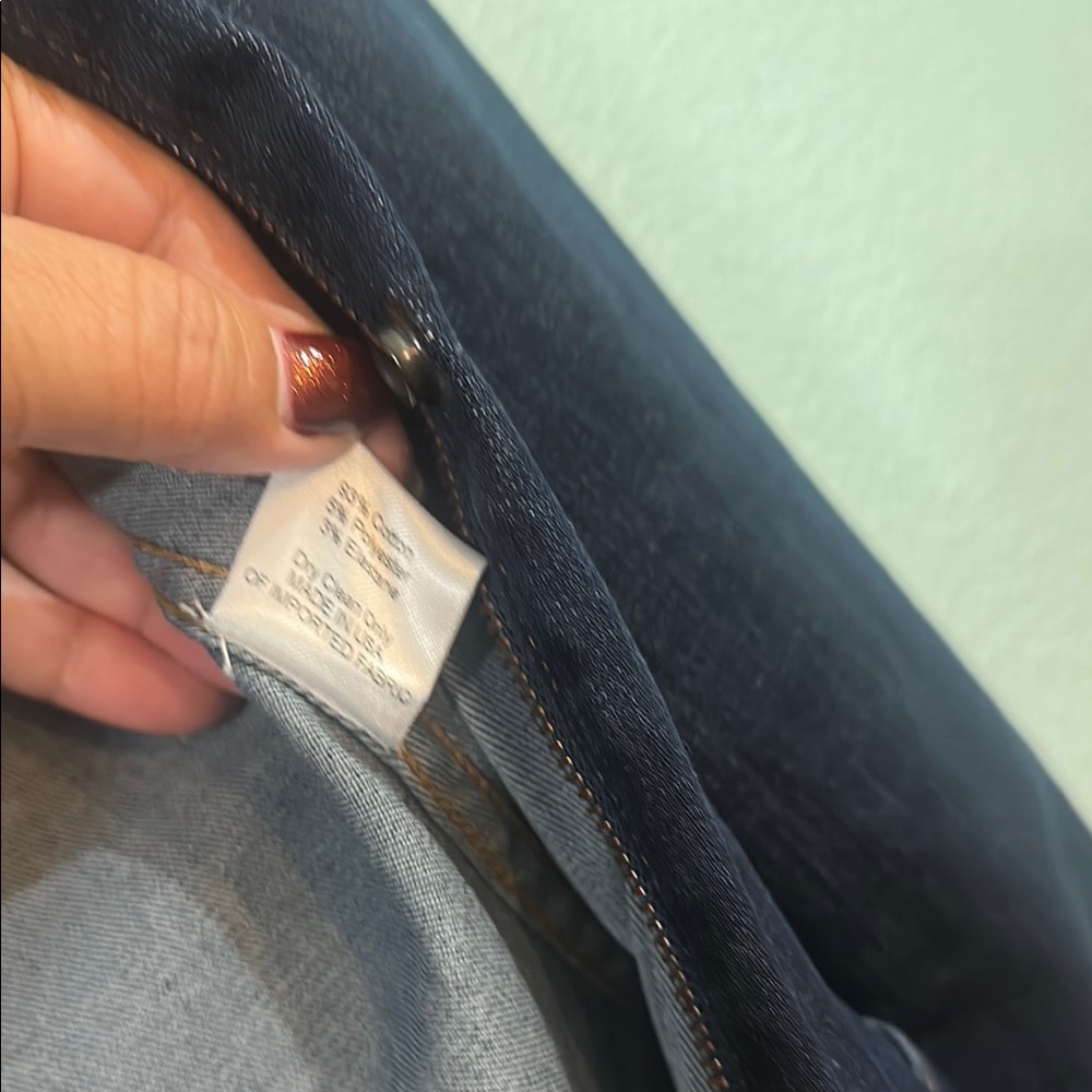 Denim River. Utility Jumpsuit in Dark Blue - Picture 15 of 15
